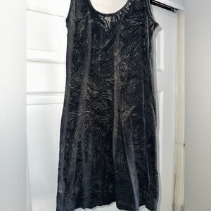 Free People Intimately FP - Black Printed See Thru Slip Tank -  Size Small Tunic
